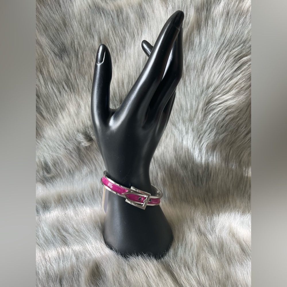 Buckle bracelet pink and silver